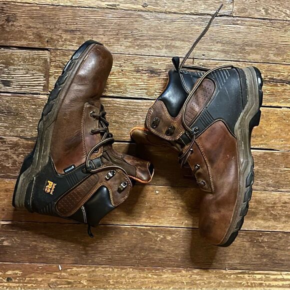 Men’s Timberland Pro Series Work Boots Brn 13W - Picture 12 of 15
